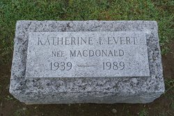 Katherine I <I>MacDonald</I> Evert 