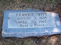 Mrs Frances “Frankie” <I>Taylor</I> Witt 