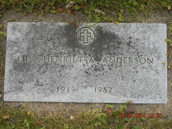 Lila Henrietta <I>Norberg</I> Anderson 