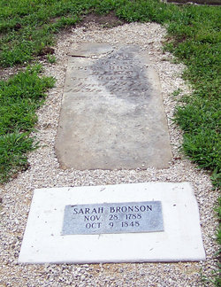 Sarah “Sally” <I>Richardson</I> Bartholomew-Bronson 