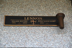 Edna Lloyd <I>Eanes</I> Lennon 