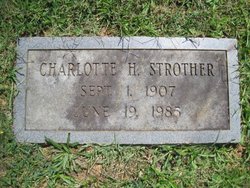 Charlotte Roberta <I>Hough</I> Strother 