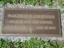 Marjorie B. Ackerman 