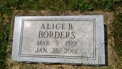 Alice <I>Bess</I> Borders 