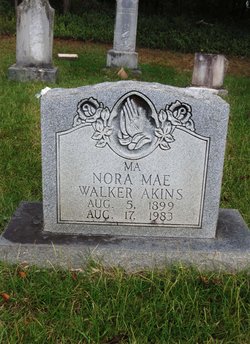 Nora Mae “MA” <I>Walker</I> Akins 