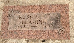 Ruby Alice <I>Ashford</I> Leaming 