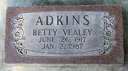 Betty Jane <I>Vealey</I> Adkins 