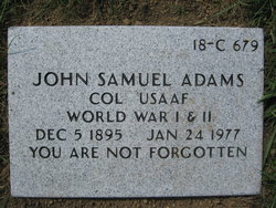 Col John Samuel Adams 