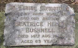 Beatrice Helen <I>Heron</I> Bushnell 
