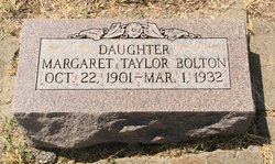 Margaret <I>Taylor</I> Bolton 