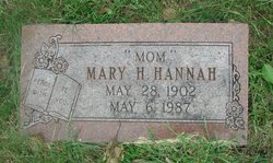 Mary H <I>Yates</I> Hannah 