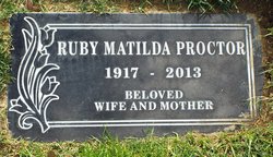 Ruby Matilda <I>Handy</I> Proctor 