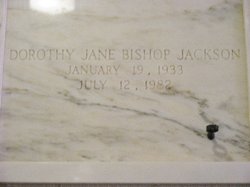 Dorothy Jane <I>Bishop</I> Jackson 