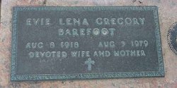 Evie Lena <I>Gregory</I> Barefoot 