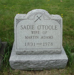 Sadie <I>O'Toole</I> Adams 