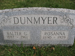 Rosina A “Rosy” <I>Pletcher</I> Dunmyer 