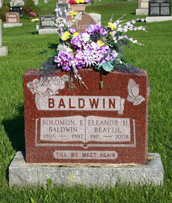 Eleanor Hilda “Ellen” <I>Beattie</I> Baldwin 