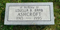 Louella B <I>Raab</I> Ashcroft 