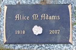 Alice Marie <I>Anderson</I> Adams 