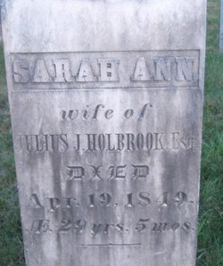 Sarah Ann <I>Sims</I> Holbrook 