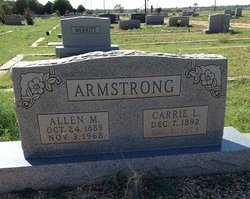 Carrie Lee <I>Allen</I> Armstrong 