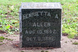 Henrietta Augusta <I>Hall</I> Allen 