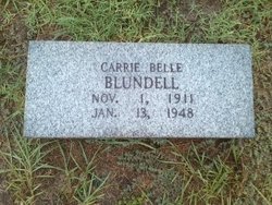 Carrie Belle <I>Crumbley</I> Blundell 