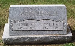 Zachary Taylor “Pop (or) Taylor” Applebach 