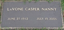 Orpha Lavone <I>Casper</I> Nanny 