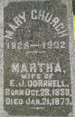 Martha <I>Church</I> Cornwell 