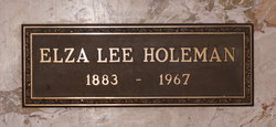 Elza Lee Holeman 