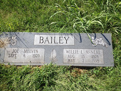 Willie L <I>McNeal</I> Bailey 