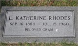 Leola Katherine “Kate” <I>Welch</I> Rhodes 
