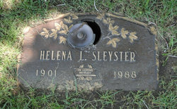 Helena L. <I>Jones</I> Sleyster 