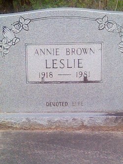 Annie Mae <I>Brown</I> Leslie 