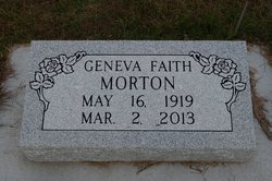 Geneva Faith <I>Fernau</I> Morton 