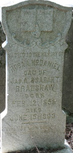 Rosa A. <I>Bradshaw</I> McDaniel 