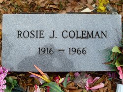 Rosie <I>Jemison</I> Coleman 