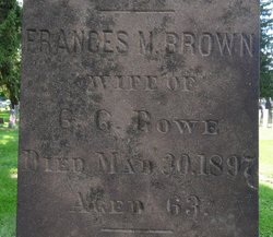 Frances Maria <I>Brown</I> Bowe 