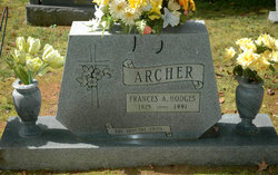 Frances A <I>Hodges</I> Archer 