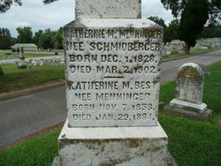 Katarina M. “Katherine or Kate” <I>Schmidberger</I> Menninger 