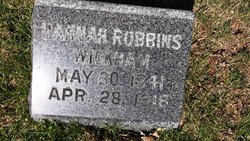 Hannah <I>Robbins</I> Wickham 