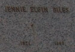 Jennie <I>Elgin</I> Biles 