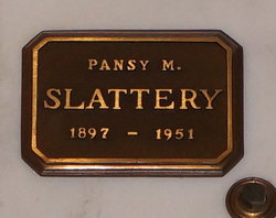 Pansy M <I>Marcus</I> Slattery 