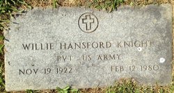 Pvt Willie Hansford Knight 