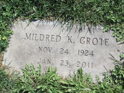 Mildred Katie <I>Berwager</I> Grote 