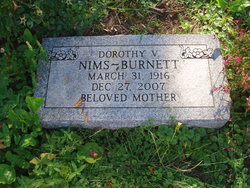 Dorothy V. <I>Nims</I> Burnett 