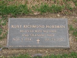 Roxy Adair <I>Richmond</I> Horsman 