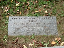 Pauline Howe “Polly” <I>Jones</I> Allen 