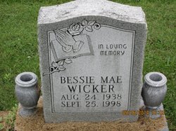 Bessie Mae <I>Cornwell</I> Wicker 